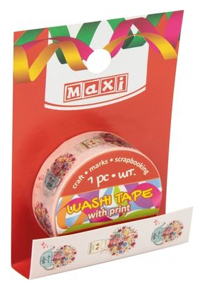 Стрічка декоративна «Maxi» з принтом 15ммх3м