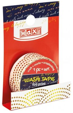 Стрічка декоративна «Maxi» з принтом 15ммх3м