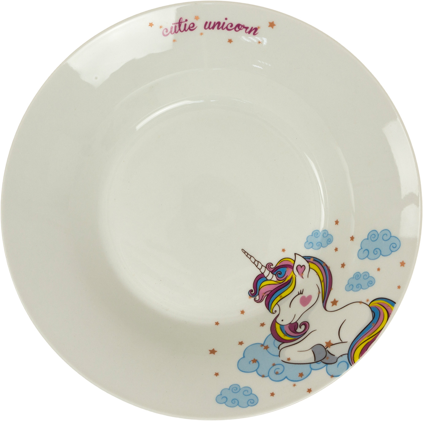 Тарілка супова керамічна «Cutie Unicorn» 20,3см