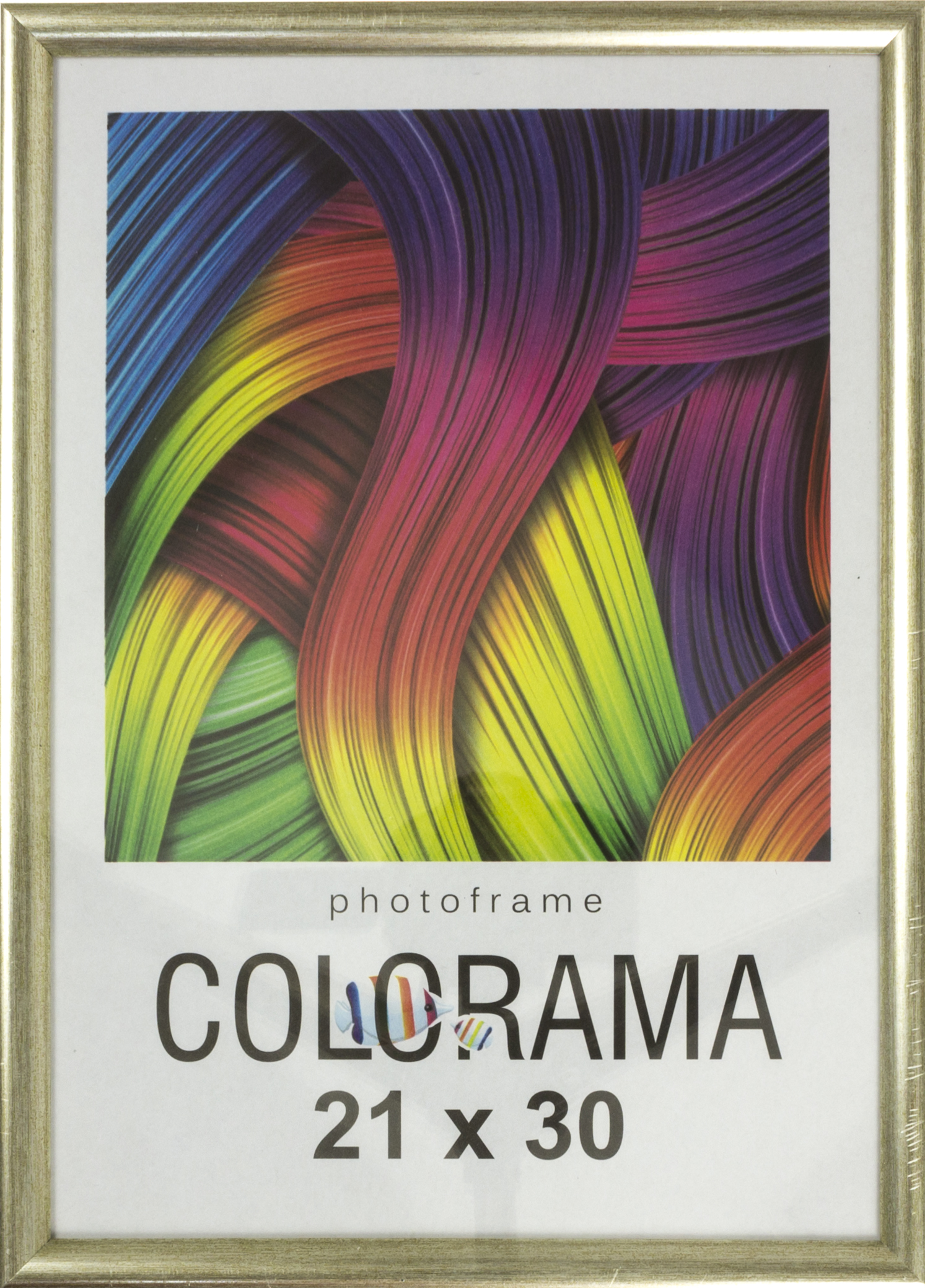 Фоторамка 21×30 45 white gold