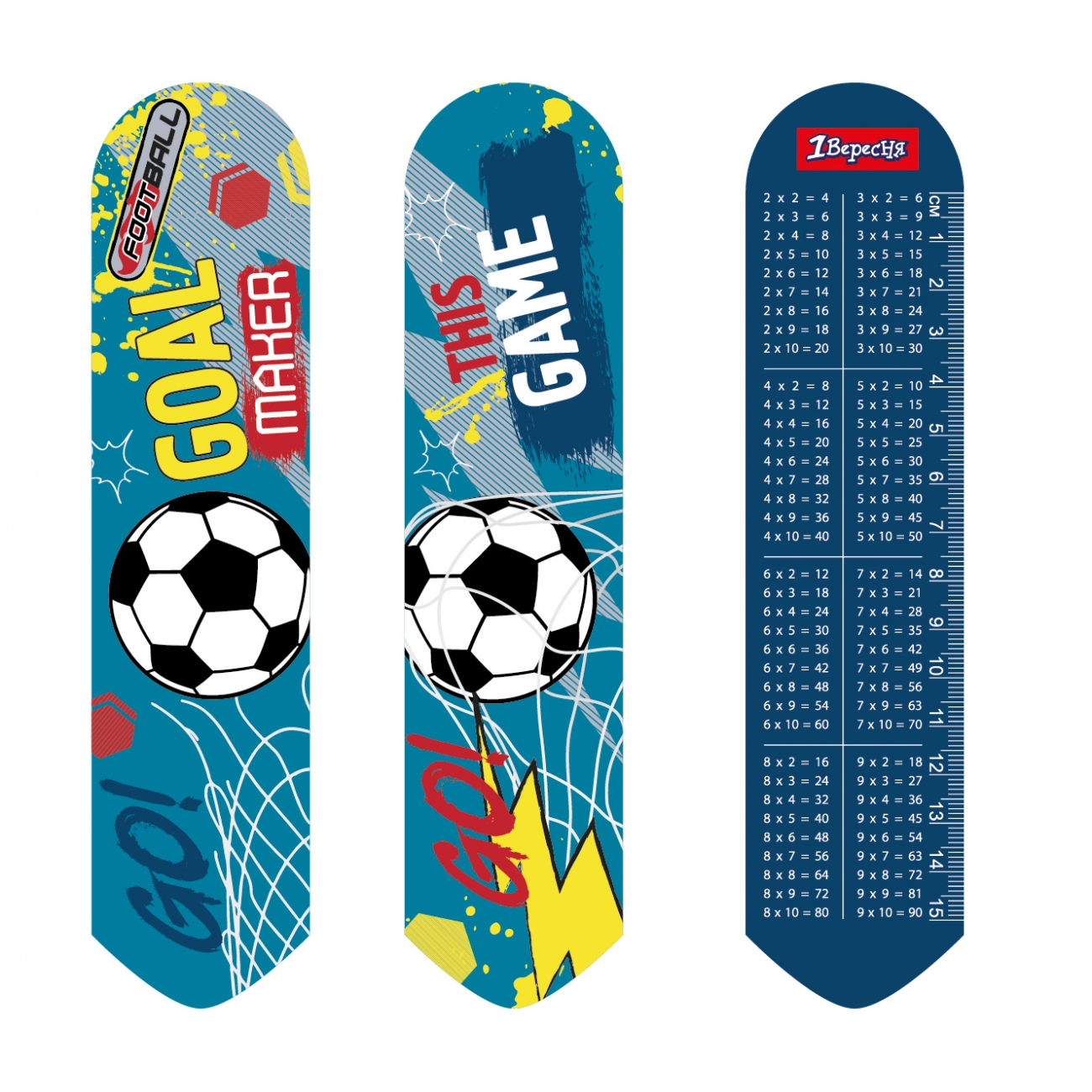 Закладка пластикова «1В» 2D Team football