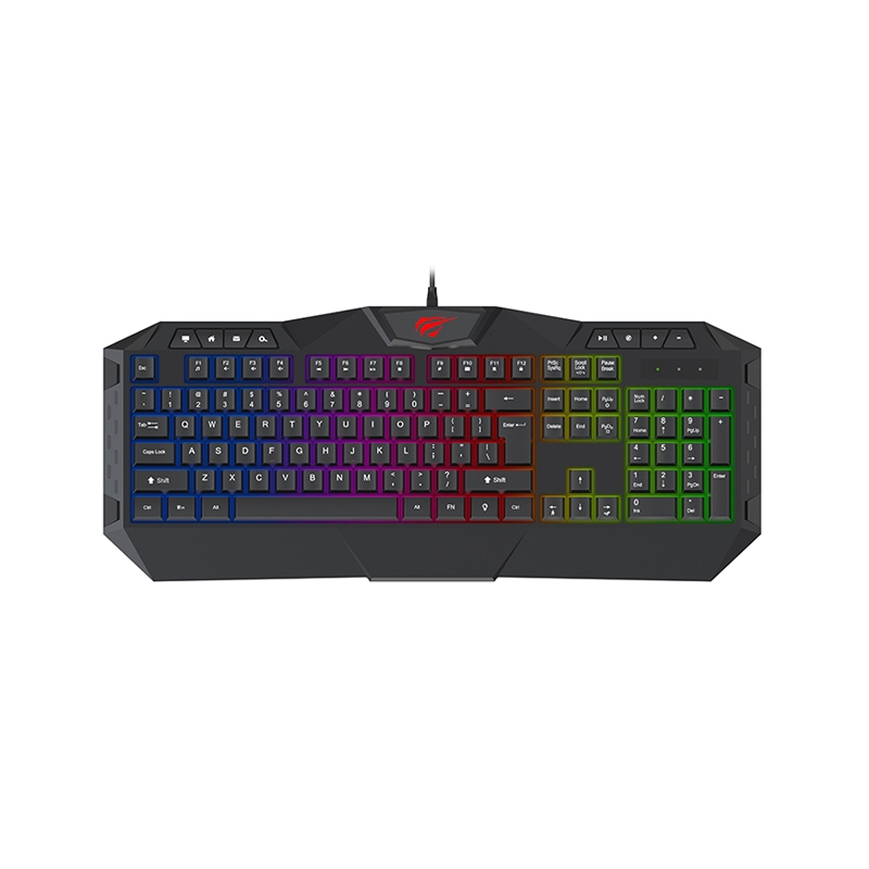 Клавіатура HV-KB510L USB mix з підсвіткою