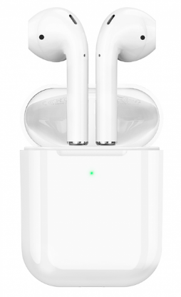 Навушники вставні EW02 TWS V5.0 BTсенсорні white+мікрофон