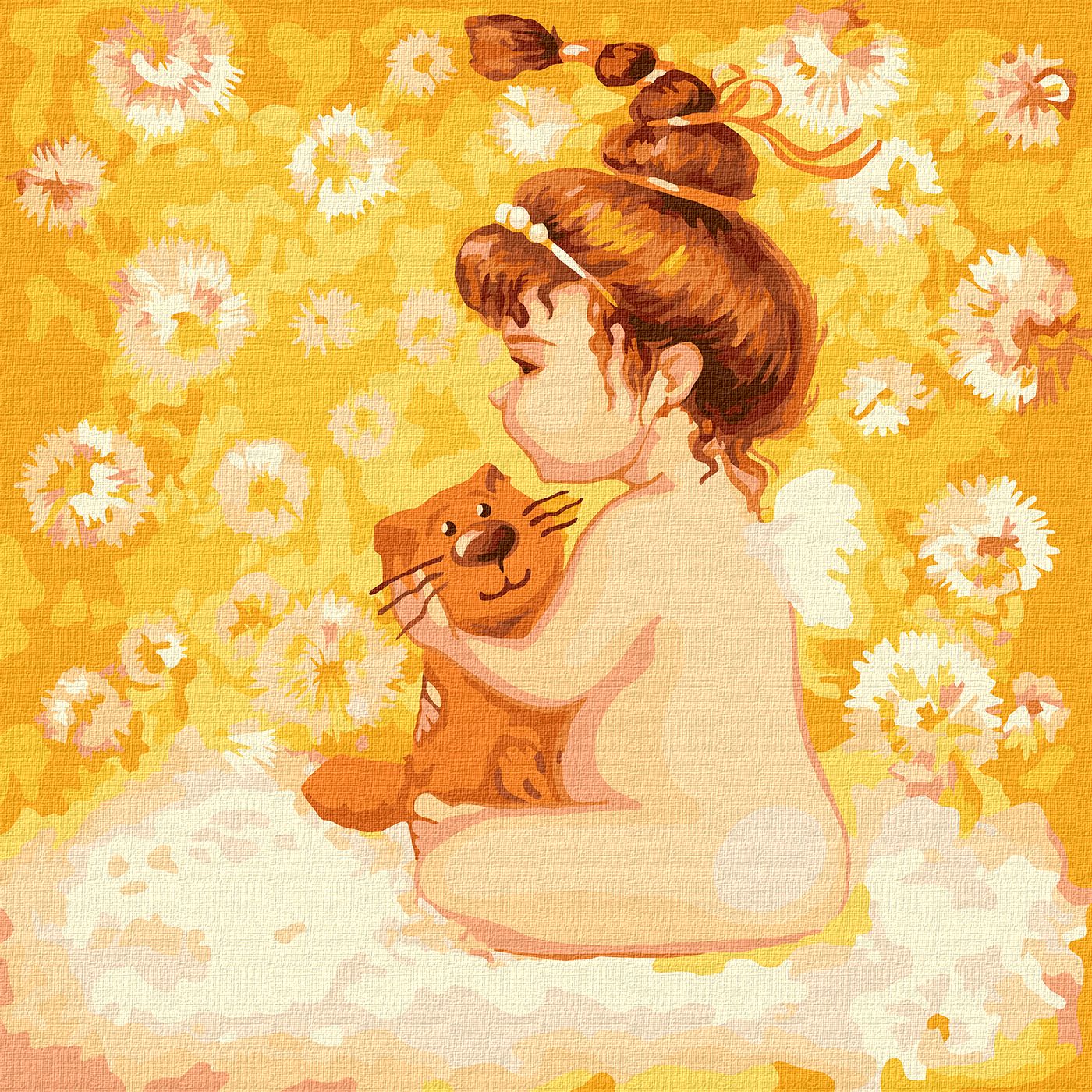 Картини по номерах акрилові «Малятко» 30×30см