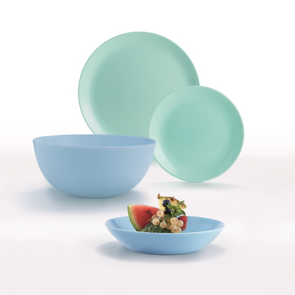 Сервіз столовий скло 38 предметів Diwali Turquoise & Blue