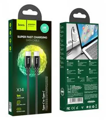 Кабель Type-C > Type-C X14 1 м black