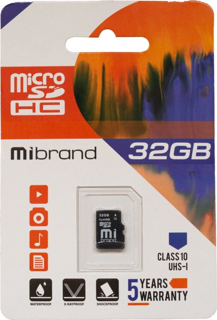 Карта пам'яті 32 Gb Micro-SDHC (UHS-1)