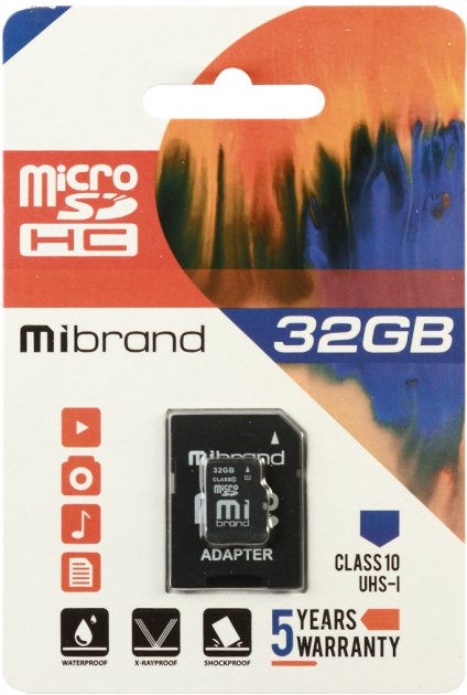 Карта пам'яті 32 Gb Micro-SDHC (UHS-1 U3) (adapter)