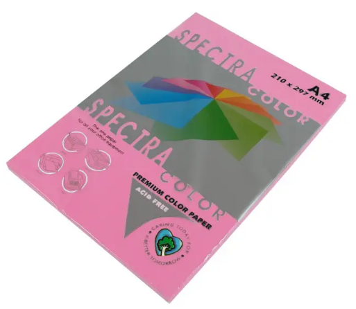 Папір кольоровий А4 75г/м2 неон Spectra Color Pink 342 рожевий