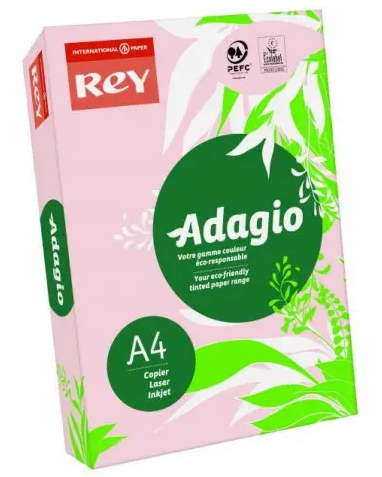 Бумага цветная А4 80 г/м2 пастель Pink 07 светло-розовая