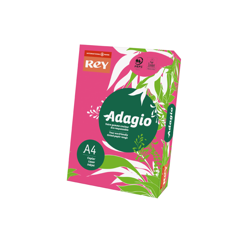 Бумага цветная А4 80 г/м интенсив Fuchsia 23 пурпурная
