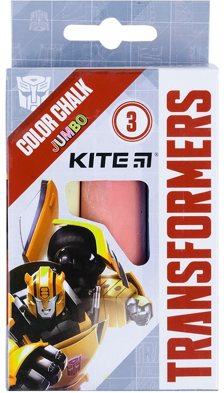 Крейда кольорова 3 кольору Jumbo Transformers