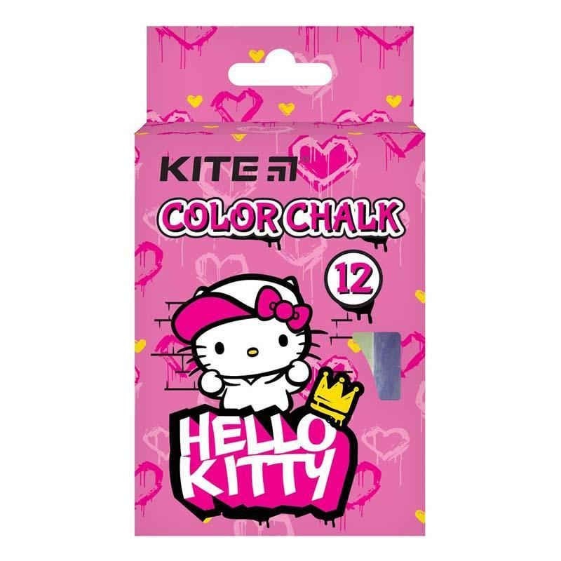 Крейда кольорова 12 шт Hello Kitty