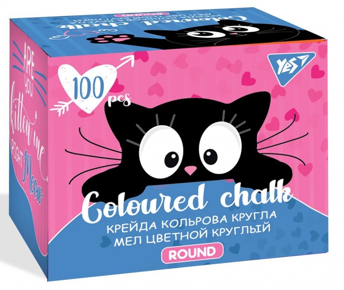 Крейда кольорова 100 шт Meow 400450