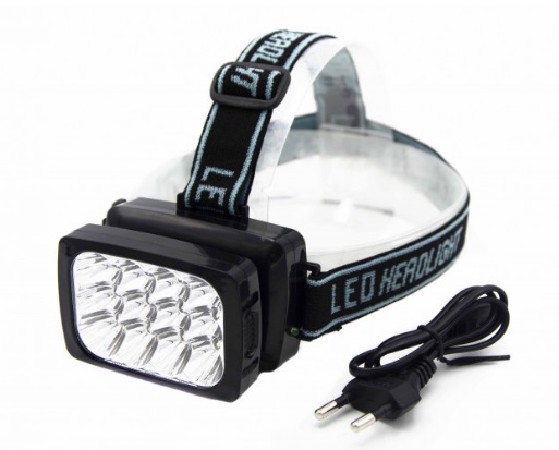 Ліхтар налобний на акумуляторі 12 LED