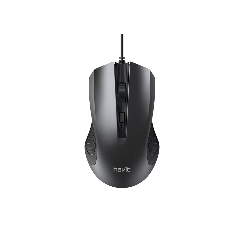 Мишка HV-MS752 USB black/grey