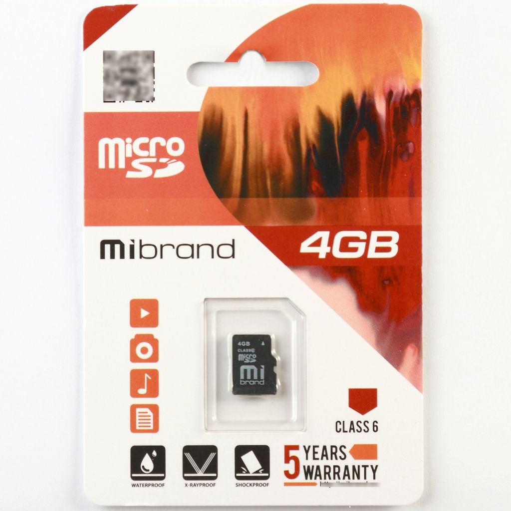 Карта пам'яті 4Gb Micro-SDHC class6 0095