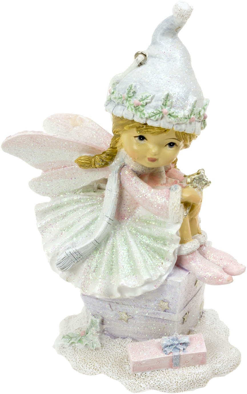 Підвіска декоративна Baby Fairy 14 см, рожево-м'ятна