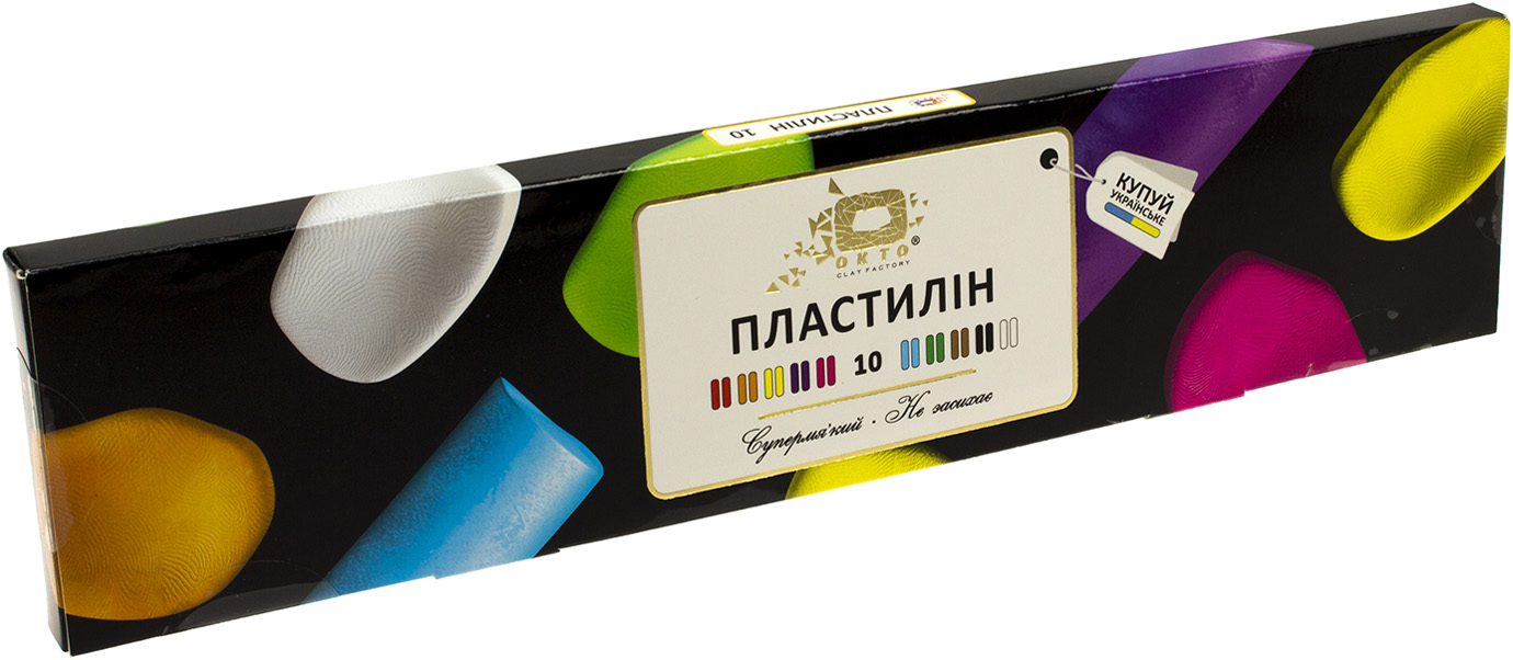 Пластилін 10 кольорів 91007