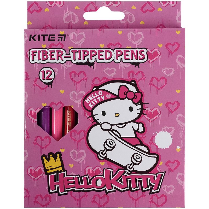 Фломастери 12 кольорів Hello Kitty