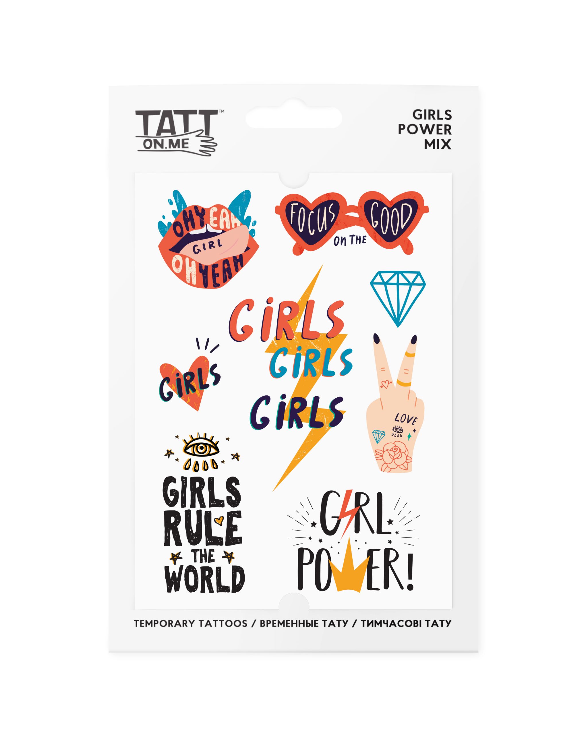 Временные тату Girls Power Mix