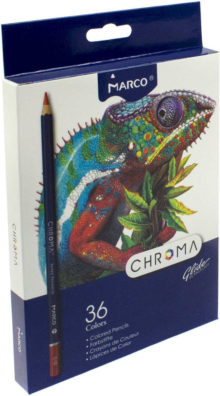 Олівці кольорові 36 кольорів Chroma