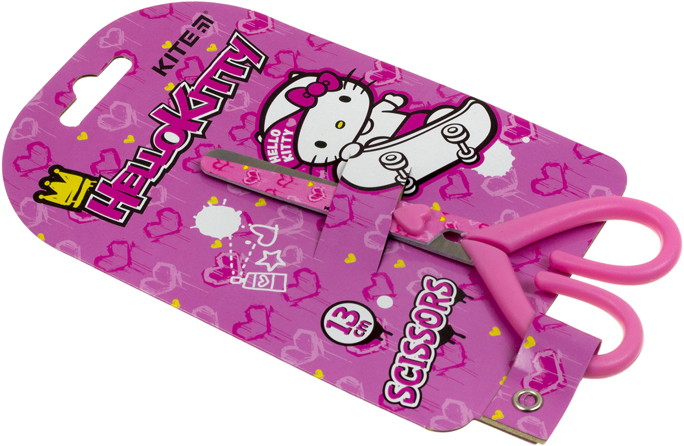 Ножиці дитячі Hello Kitty 13 см з малюнком на лезі