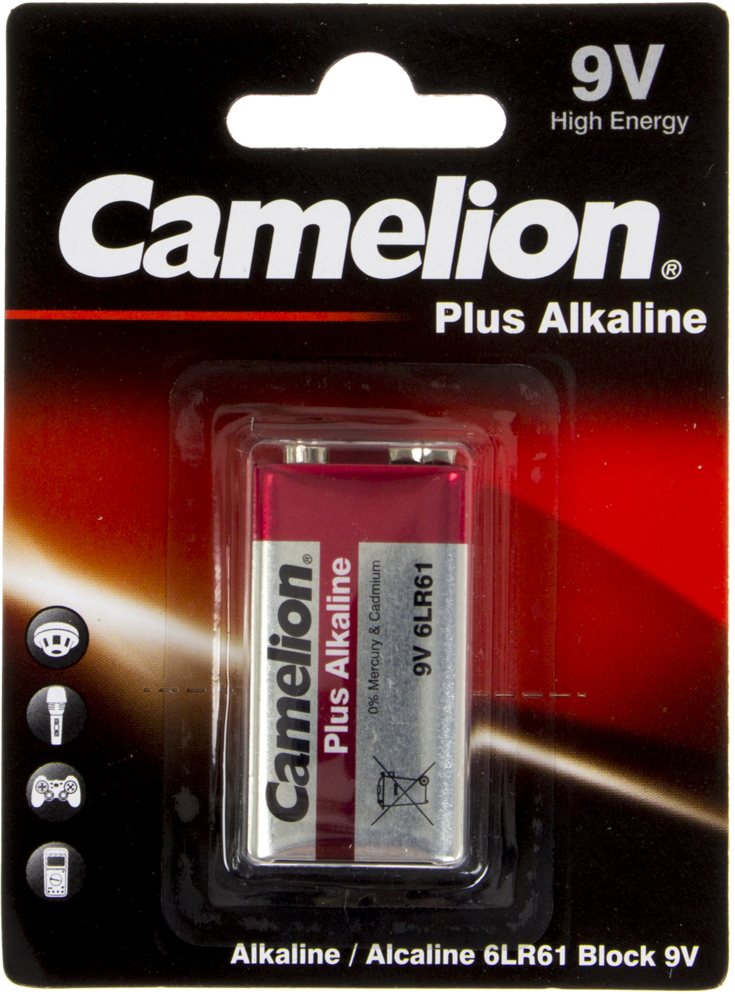Батарейка Alkaline 6F22/6LR61-BP1 1bl крона