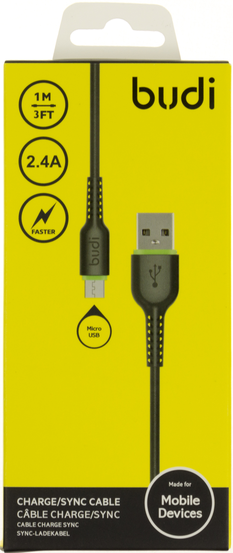 USB-кабель > micro USB Budi 2.4 A 1м