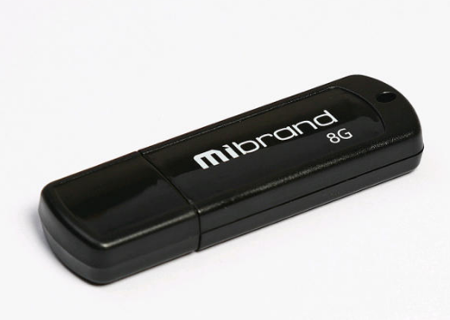 Флеш-пам`ять 8GB Grizzly USB 2.0 black 0640
