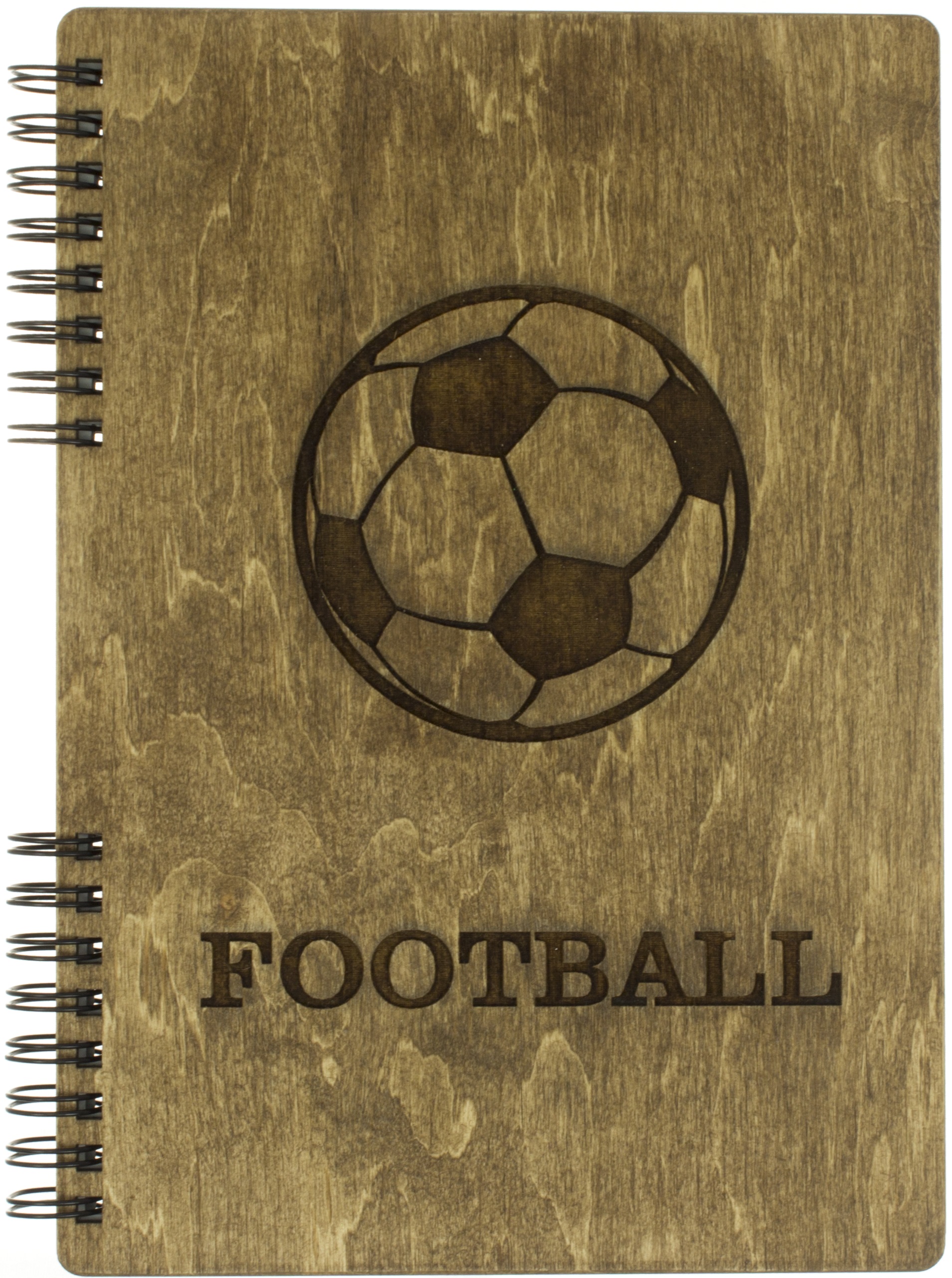 Блокнот A5 дерев'яний Football