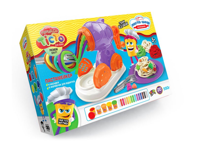 Набір креативної творчості Master Do тісто для ліплення Паста-шеф U DankoToys