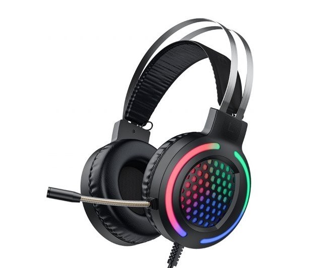 Навушники ESD03 ігрові black мікрофон