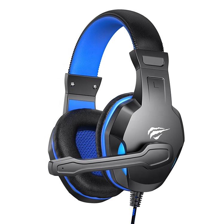 Навушники Gaming HV-H763d black/blue+мікрофон