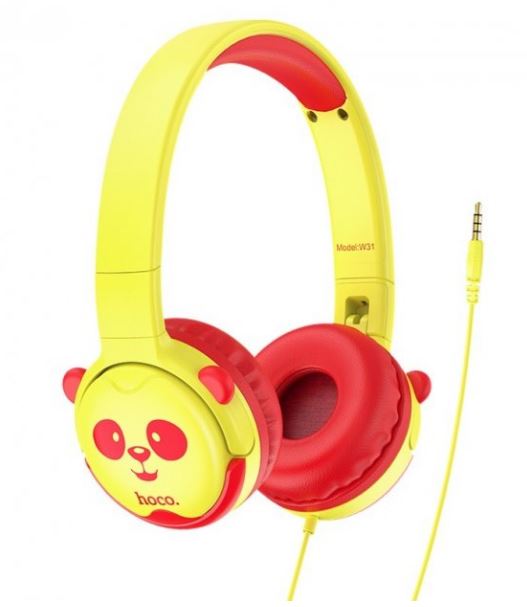 Навушники дитячі W31 yellow мікрофон