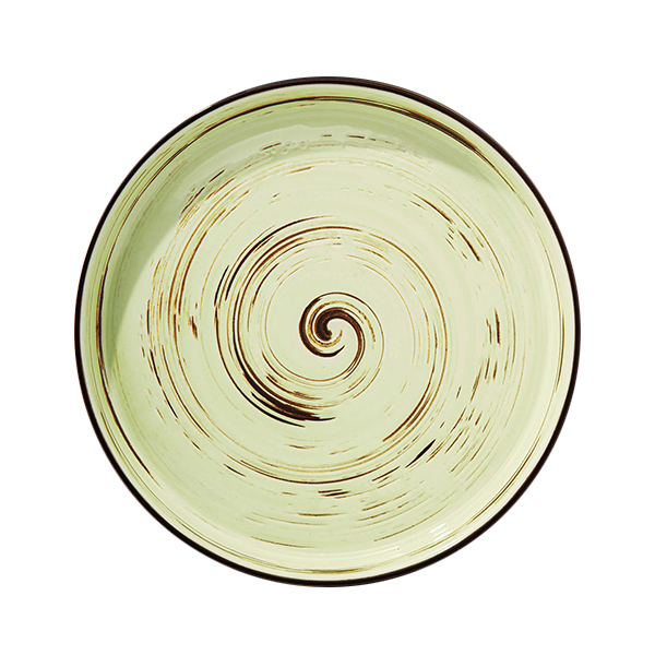 Тарілка керамічна Spiral Pistachio 23 см