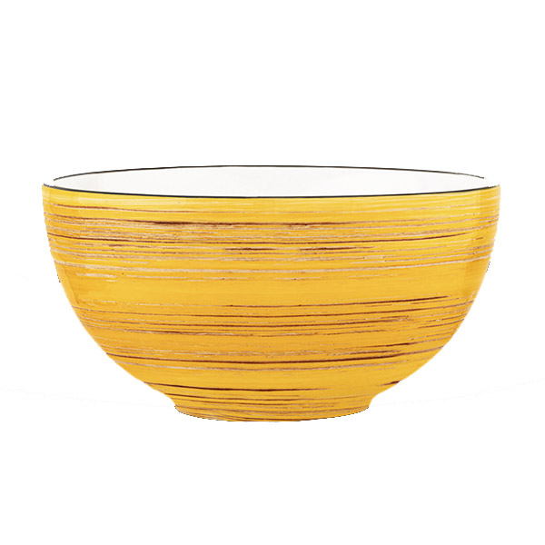 Салатник керамічний Spiral Yellow 14 см 600 мл