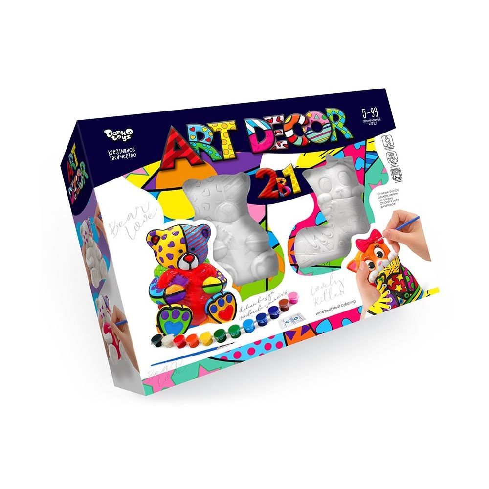 Набір креативної творчості Art Decor 2в1 українською DankoToys