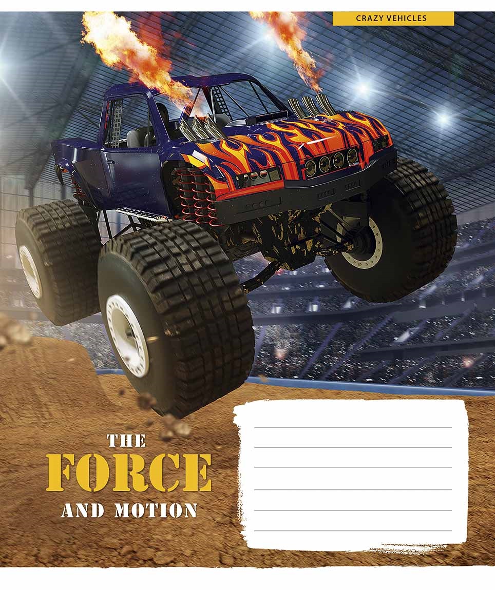 Зошит 12 аркушів лінія The force and motion ВД-лак 012-3000 L