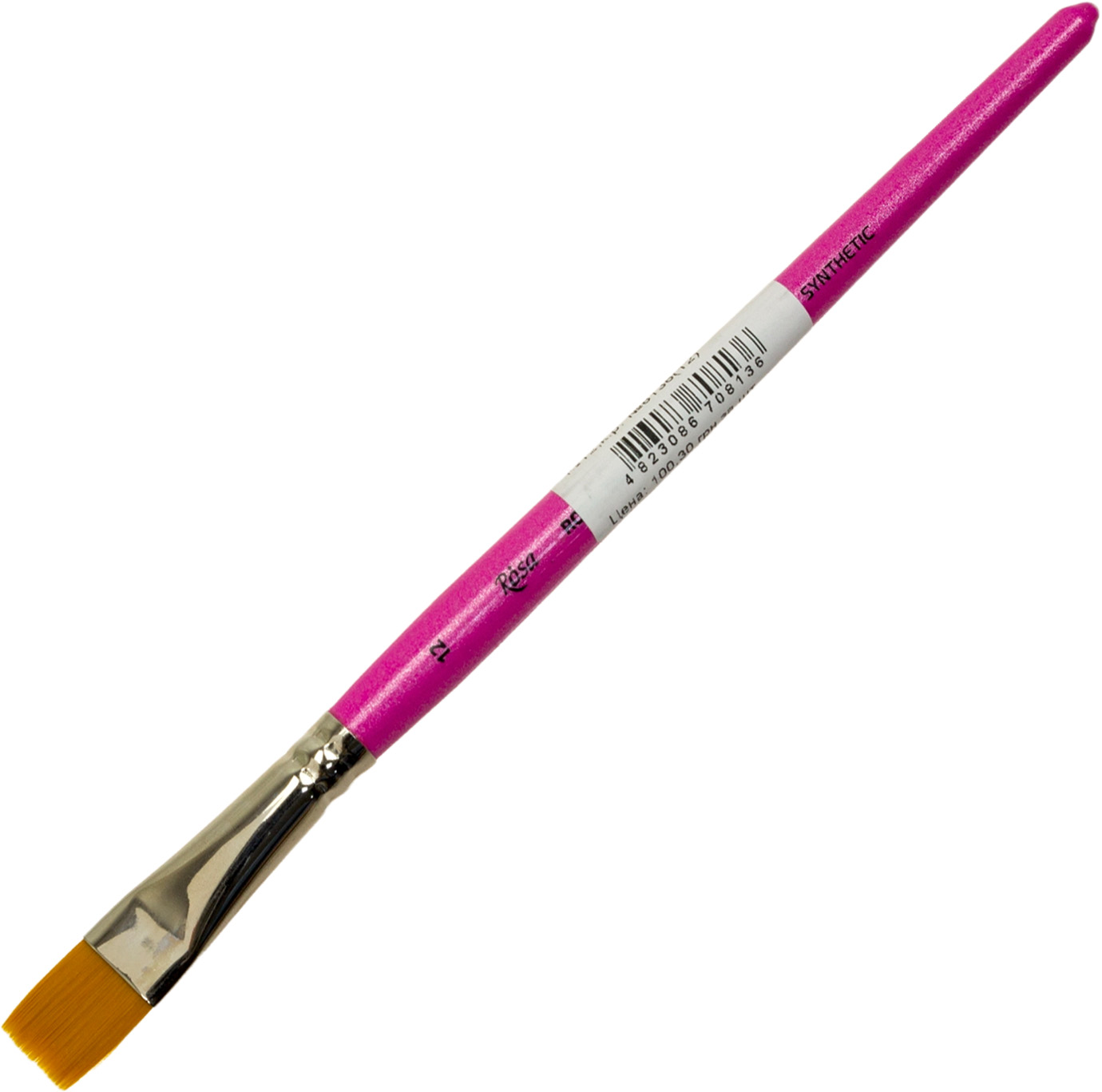 Пензлик художній Rosa Talent Hobby&Craft синтетика плоский, к. р.8136 12
