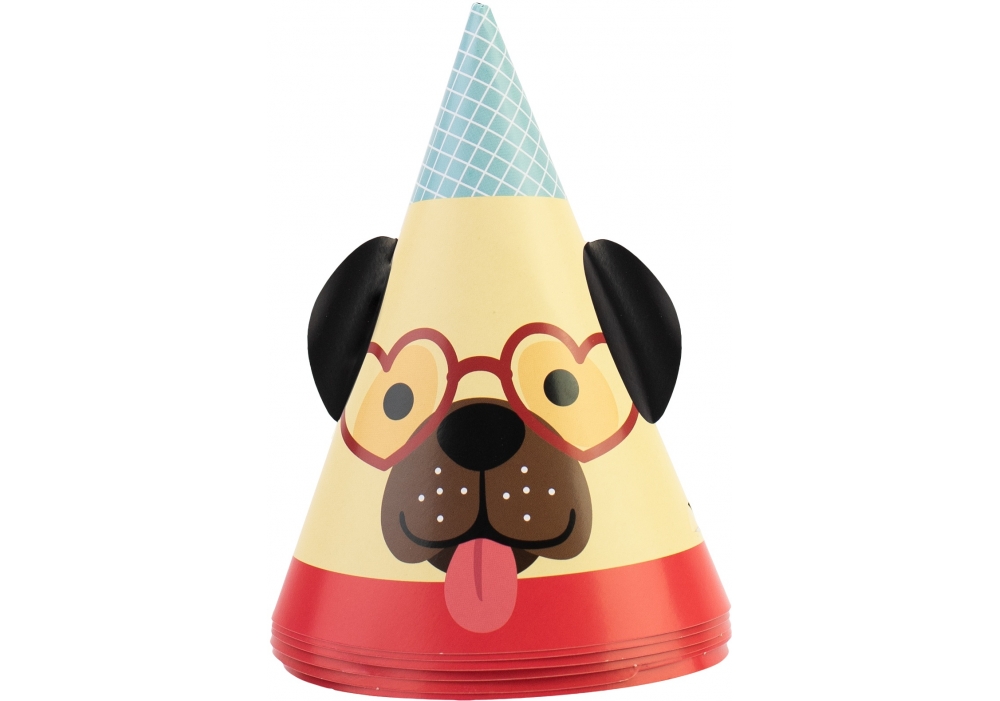 Набор колпаков Happy Dogs 6 шт с резиновой лентой. ассорти