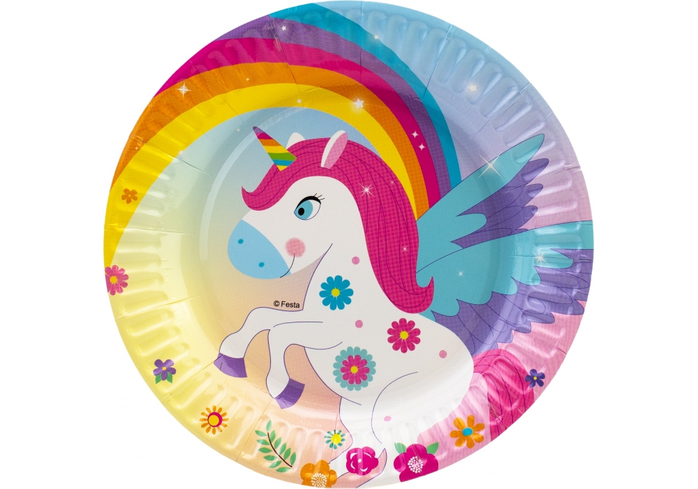 Набір тарілок паперових Unicorn 6 шт 17,78 см