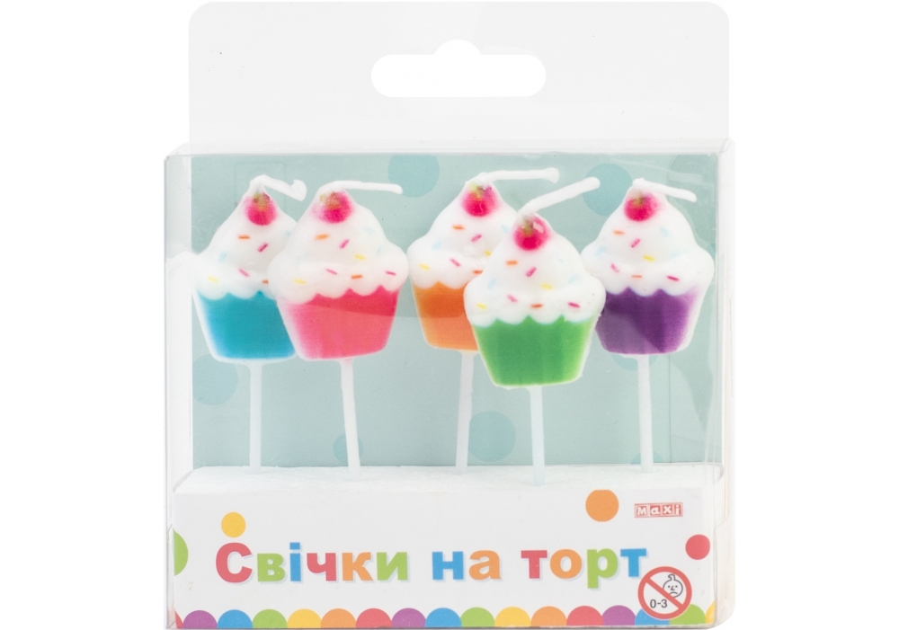 Набір свічок в торт Sweet Cakes 5 шт