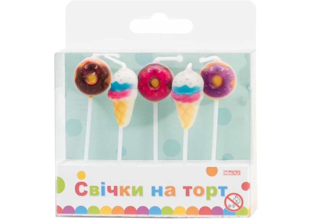 Набір свічок в торт Sweets 5 шт