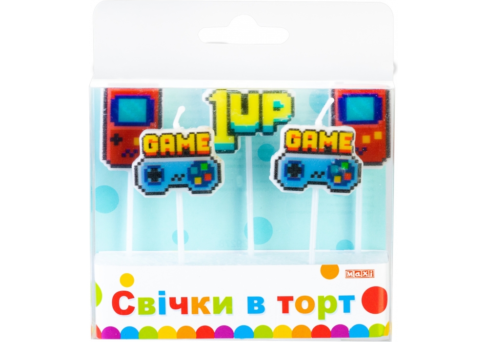 Набір свічок в торт Games 5 шт