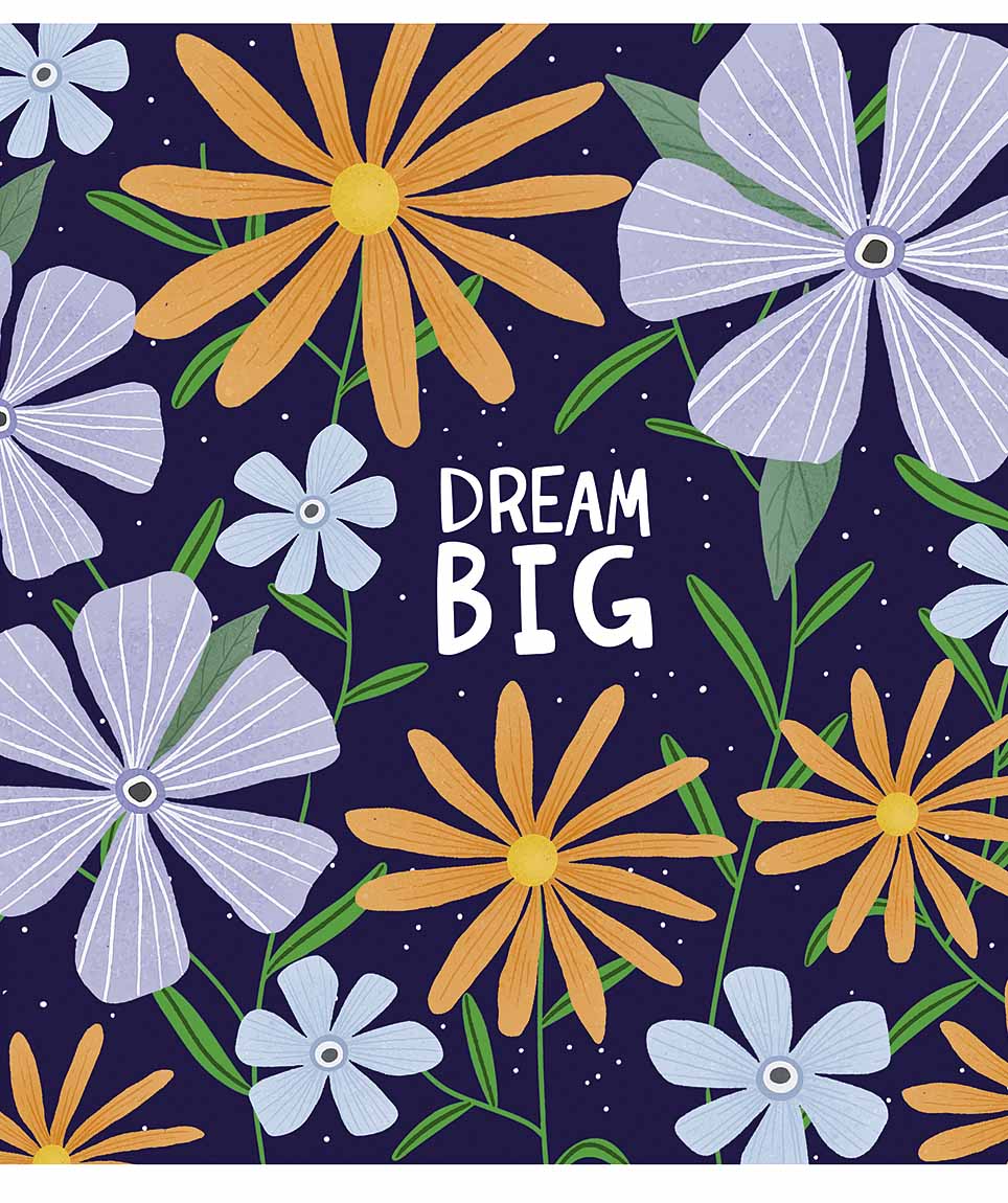 Зошит 96 аркушів лінія «Dream big» ВД лак