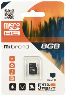 Карта пам'яті 8 Gb Micro-SDHC