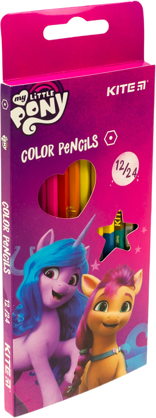 Олівці кольорові 12 кольорів Little Pony двосторонні