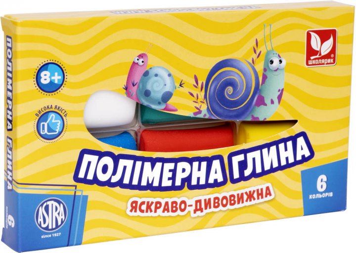 Глина полімерна 6 кольорів
