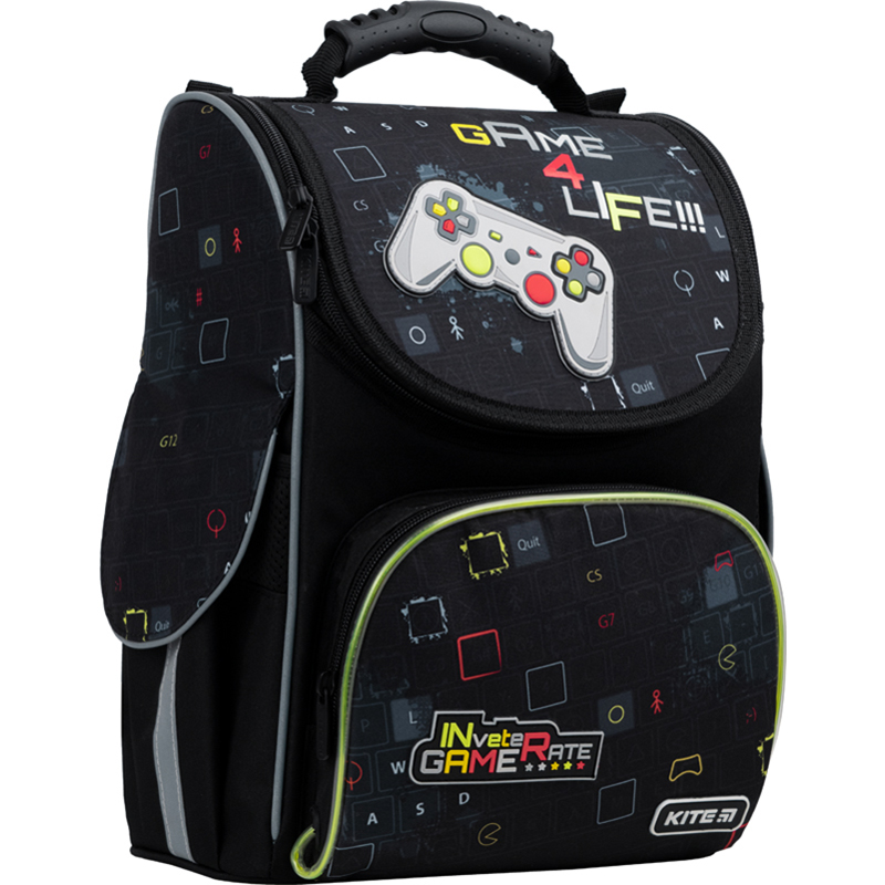 Ранець каркасний Education Game 4 Life LED 1 відділення, 3 кишені
